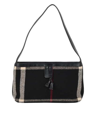 Vintage Nova Check Shoulder Bag, front view